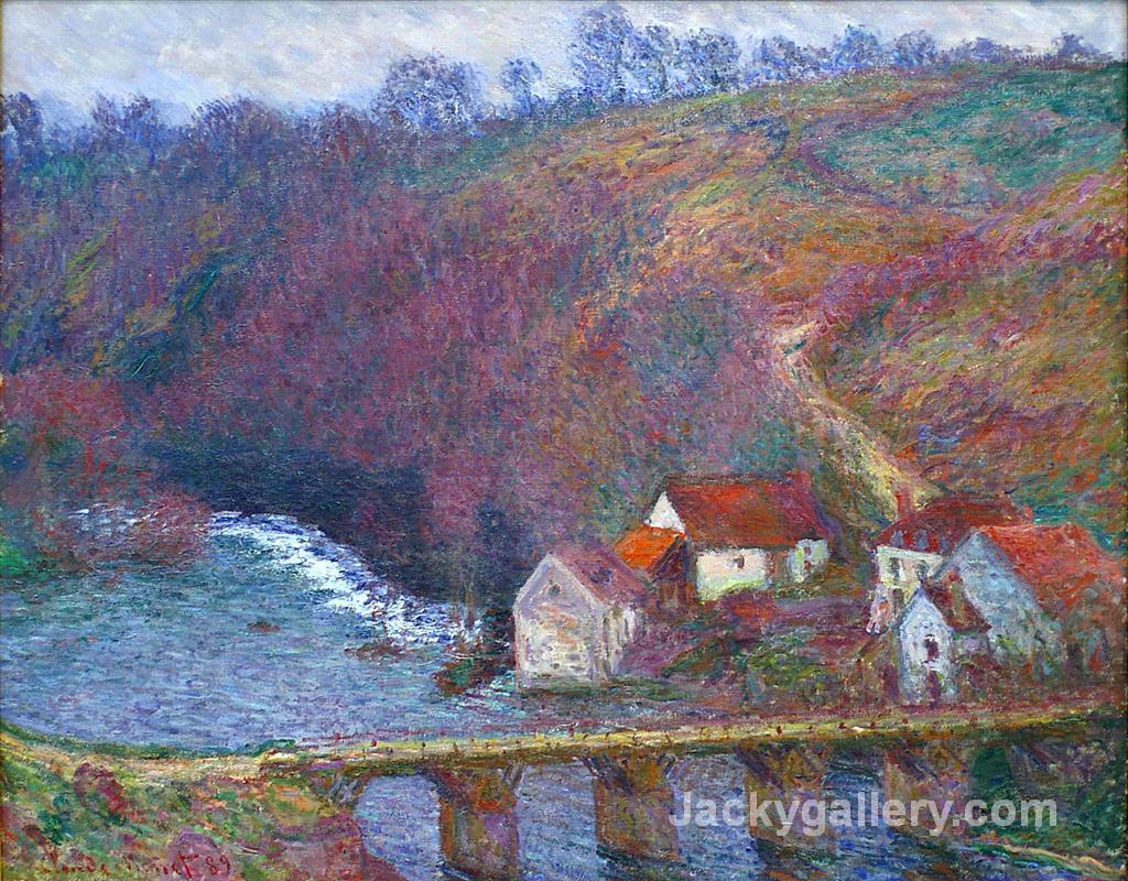 The Grande Creuse by the Bridge at Vervy by Claude Monet paintings reproduction